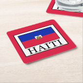 ハイチ スクエアペーパーコースター (アングル)