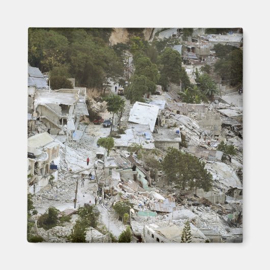 ハイチ，ポルトープランスの見解 マグネット (正面)