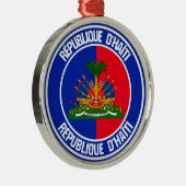 ハイチ・ラウンド・エンブレム メタルオーナメント (右)