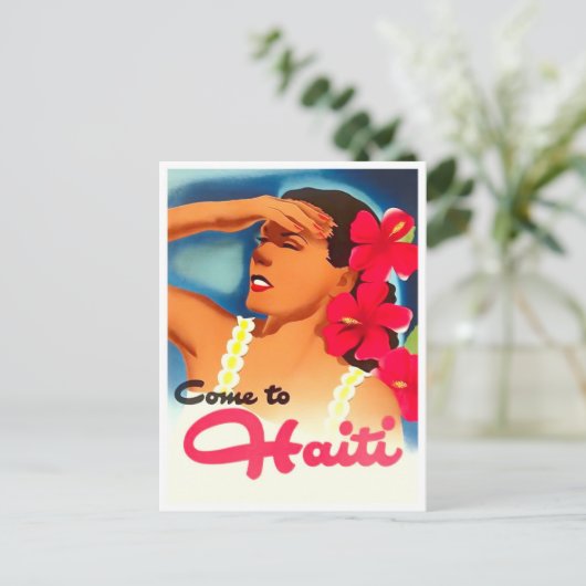 ハイチ・ヴィンテージ旅行はがき ポストカード (スタンド正面)