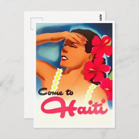 ハイチ・ヴィンテージ旅行はがき ポストカード (正面/裏面)