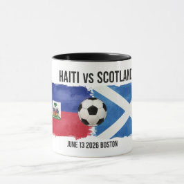 ハイチ vs スコットランド サッカー マグカップ – ワールドカップ 2026