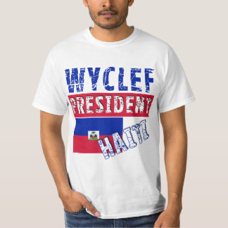 ハイチWYCLEFの大統領のTシャツ、マグ、ボタン Tシャツ