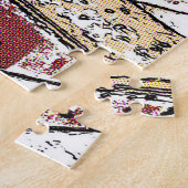 ハイツの橋の上のカモメ ジグソーパズル (側面)