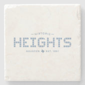 ハイツタイル、ブルータイル、ヒューストンハイツ ストーンコースター (正面)