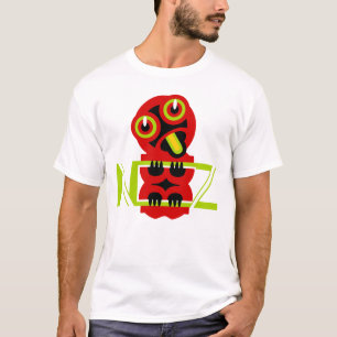 ハイティキマオリデザインNZニュージーランド Tシャツ
