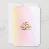 ハイティーお祝いブライダルシャワー 案内状 (裏面)