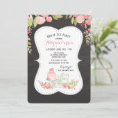 ハイティーのブライダルシャワーの招待状 招待状 (スタンド正面)