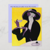 ハイティーの菓子16のパーティの招待状の~ EZ2はカスタマイズ 招待状 (正面/裏面)