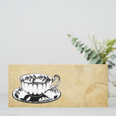 ハイティーまたは午後のお茶の招待 招待状 (スタンド正面)