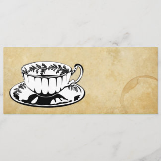 ハイティーまたは午後のお茶の招待 招待状