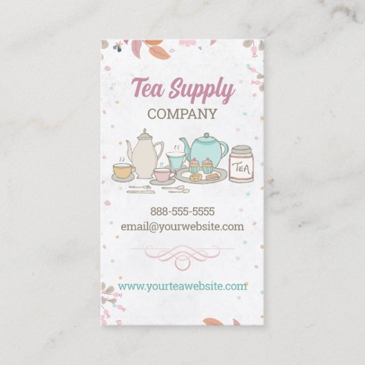 ハイティーセット名刺 名刺 (正面)