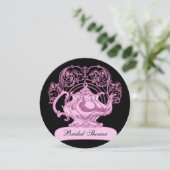 ハイティーピンクブラック 招待状 (スタンド正面)