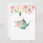 ハイティーファースト誕生日パルティー誕生日 招待状 (裏面)