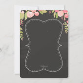 ハイティーブライダルシャワー招待状 招待状 (裏面)