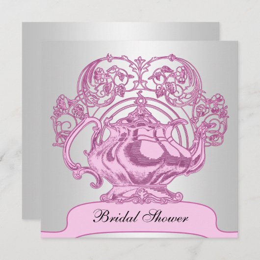 ハイティー 招待状 (正面/裏面)