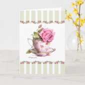 ハイティー – Sage カード (黄色い花)