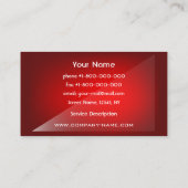ハイテクで赤い名刺 名刺 (裏面)