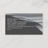 ハイテクなグローバル・ビジネスb/wの名刺 名刺 (裏面)