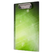 ハイテクなスタイルの緑色航法燈のデザイン クリップボード (左)