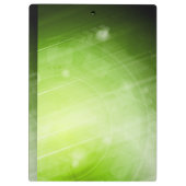 ハイテクなスタイルの緑色航法燈のデザイン クリップボード (裏面)