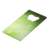 ハイテクなスタイルの緑色航法燈のデザイン クレジットカード栓抜き (裏面アングル)