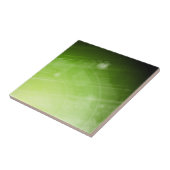 ハイテクなスタイルの緑色航法燈のデザイン タイル (側面)