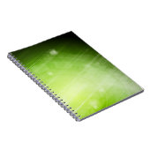 ハイテクなスタイルの緑色航法燈のデザイン ノートブック (右側)