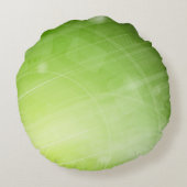 ハイテクなスタイルの緑色航法燈のデザイン ラウンドクッション (裏面)