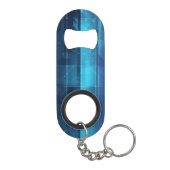 ハイテクなデジタル背景 キーホルダー栓抜き (裏面)