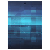 ハイテクなデジタル背景 クリップボード (裏面)