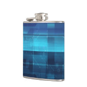 ハイテクなデジタル背景 フラスク (左)