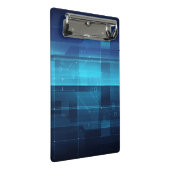 ハイテクなデジタル背景 ミニクリップボード (アングル)