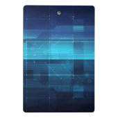 ハイテクなデジタル背景 ミニクリップボード (裏面)