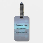 ハイテクなデジタル背景 ラゲッジタグ (裏面縦)