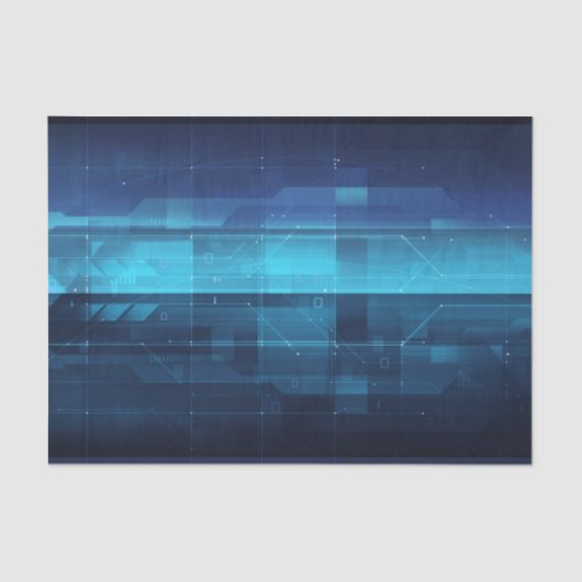 ハイテクなデジタル背景 薄葉紙 (正面)