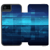 ハイテクなデジタル背景 INCIPIO iPhoneウォレットケース (フォリオ Open)