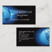 ハイテクなビジネス概念の名刺 名刺 (正面/裏面)