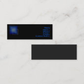 ハイテクなプロフィールカード スキニー名刺 (正面/裏面)