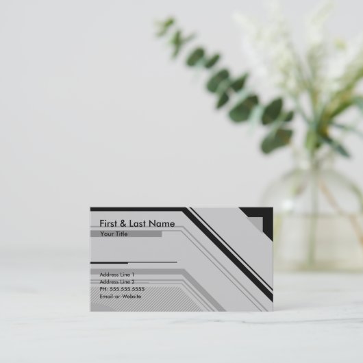 ハイテクなプロフェッショナル 名刺 (スタンド正面)