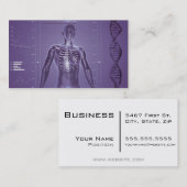 ハイテクな健康の紫色 名刺 (正面/裏面)