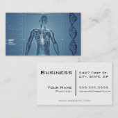 ハイテクな健康青いNo.1 名刺 (正面/裏面)