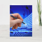 ハイテクな挨拶状 カード (裏面)