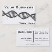 ハイテクなDNA灰色 名刺 (正面/裏面)