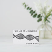 ハイテクなDNA灰色 名刺 (スタンド正面)