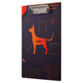 ハイテクのカスタマイズ可能な犬 クリップボード (左)