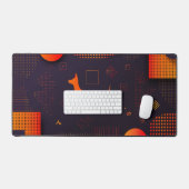 ハイテクのカスタマイズ可能な犬 デスクマット (キーボード&マウス)