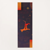 ハイテクのカスタマイズ可能な犬 ヨガマット (正面)