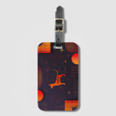 ハイテクのカスタマイズ可能な犬 ラゲッジタグ (正面縦)