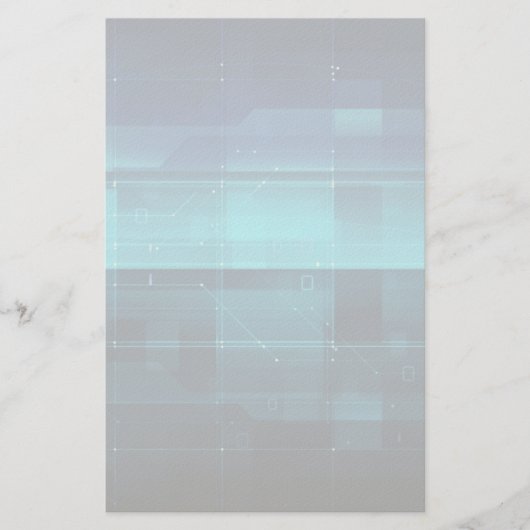 ハイテクのデジタル背景 便箋 (正面)